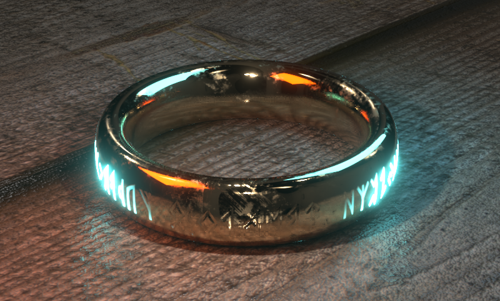RING WITH VIKING RUNE preview image